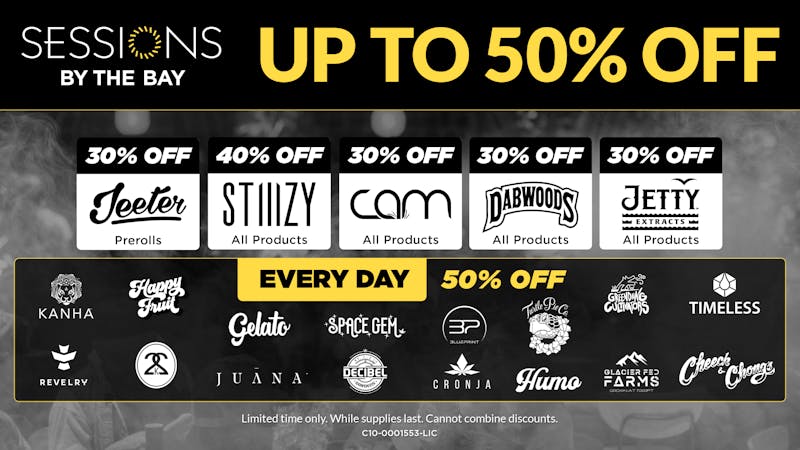 Sessions By The Bay - Lounge & Dispensary National City / Chula Vista Up to 50% Off Daily Deals