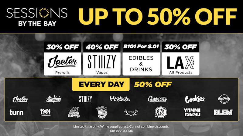 Sessions By The Bay - Lounge & Dispensary National City / Chula Vista Up to 50% Off Daily Deals