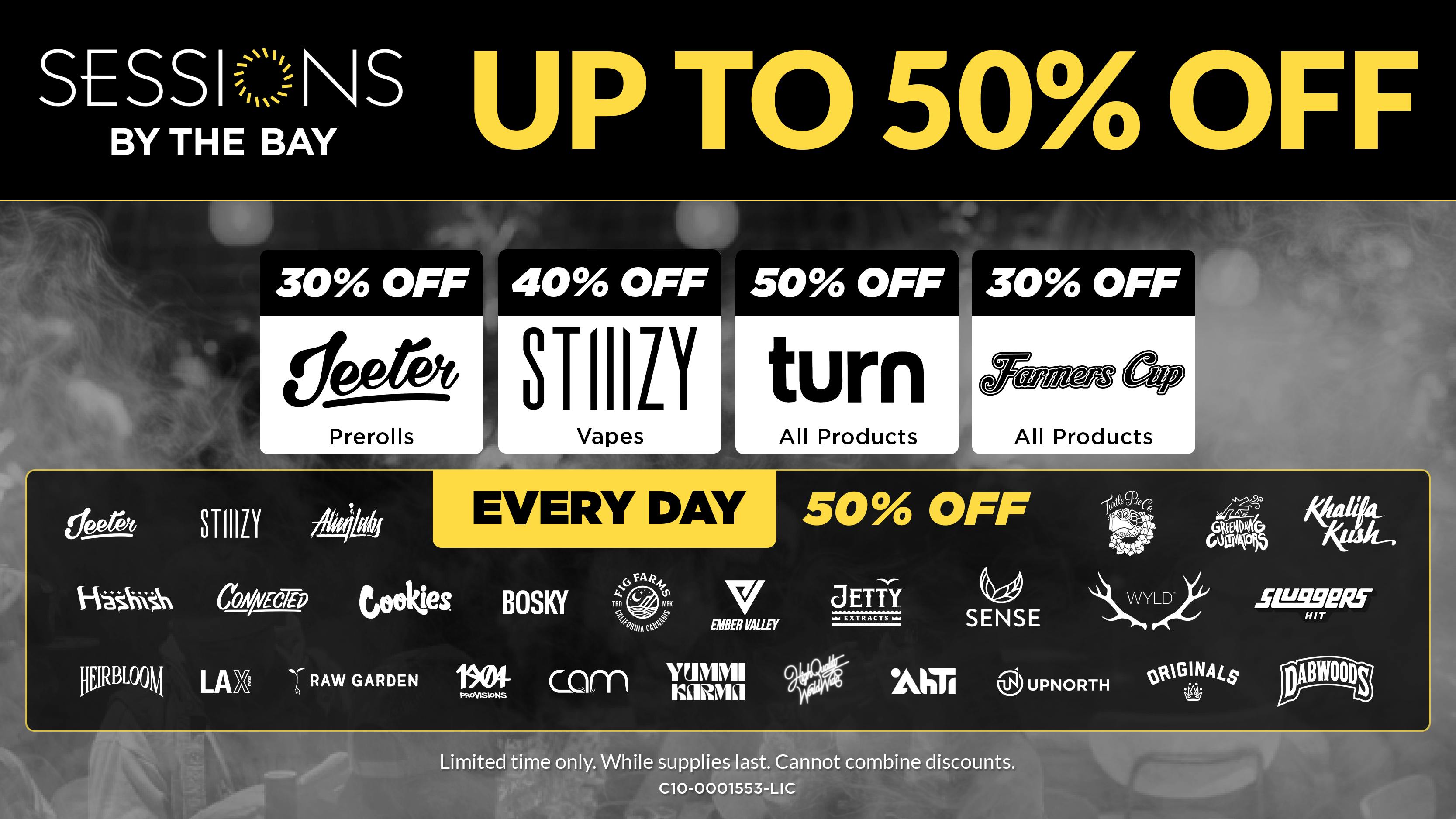 Sessions By The Bay - Lounge & Dispensary National City / Chula Vista Up to 50% Off Daily Deals