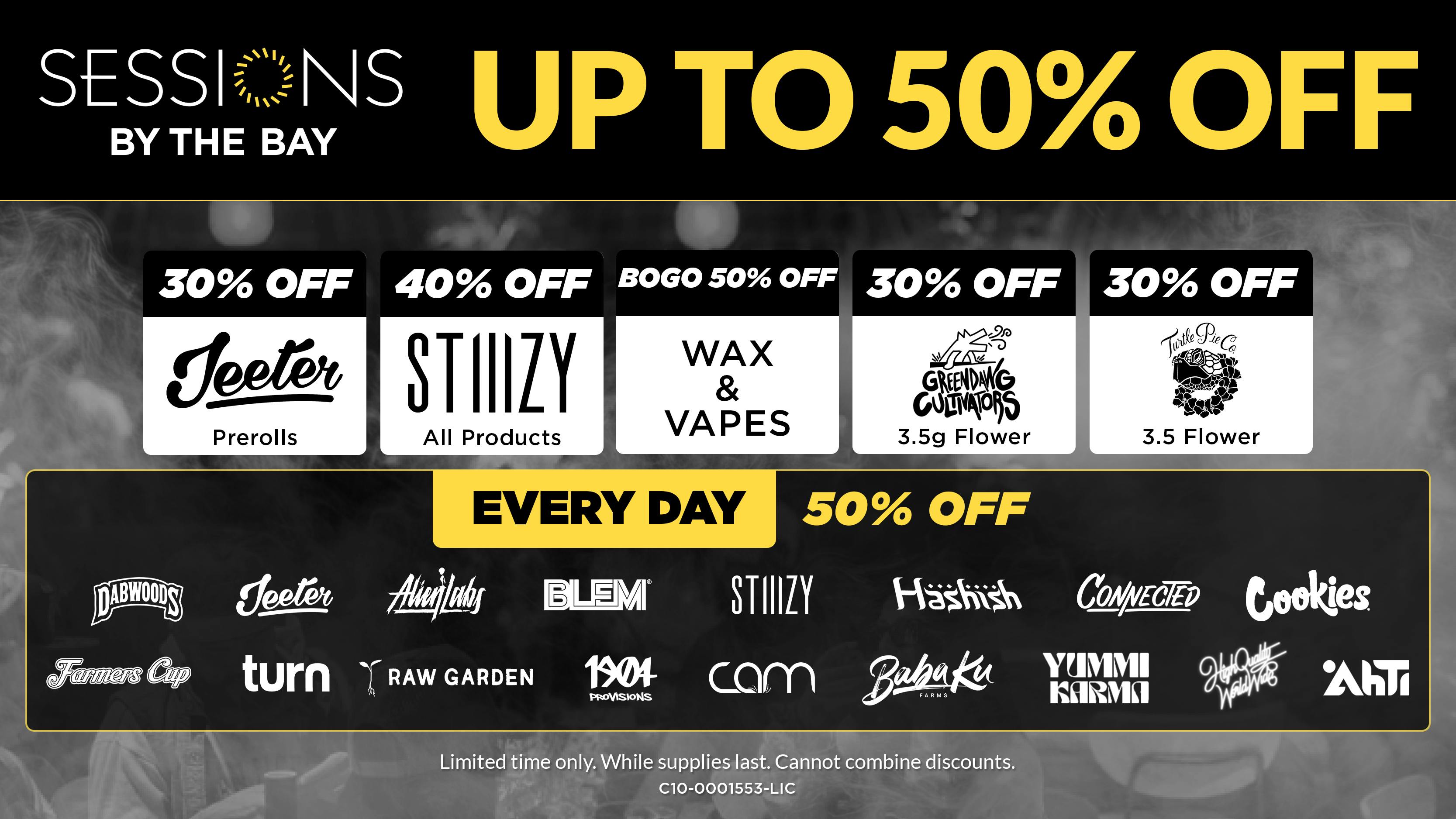 Sessions By The Bay - Lounge & Dispensary National City / Chula Vista Up to 50% Off Daily Deals