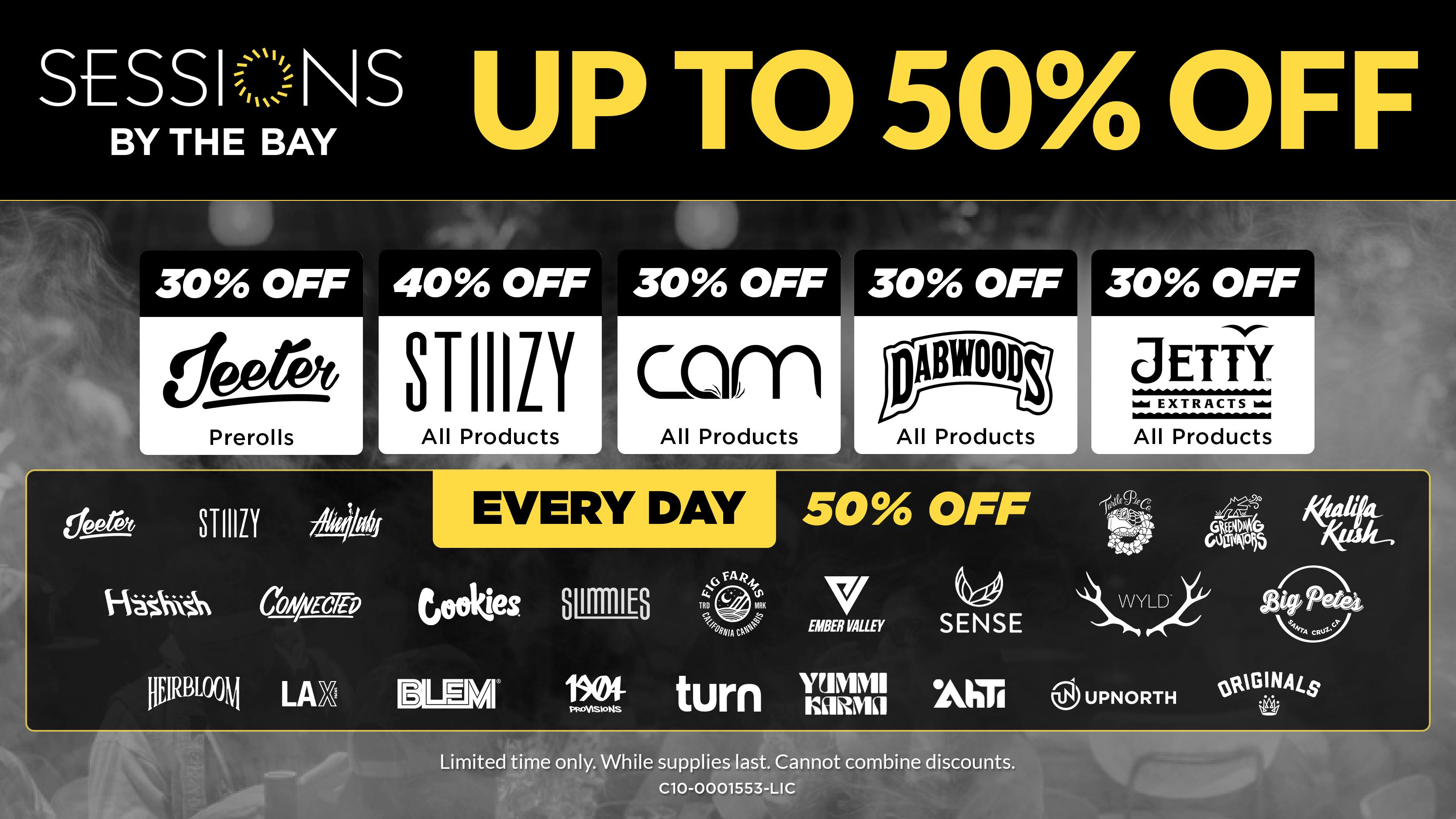 Sessions By The Bay - Lounge & Dispensary National City / Chula Vista Up to 50% Off Daily Deals