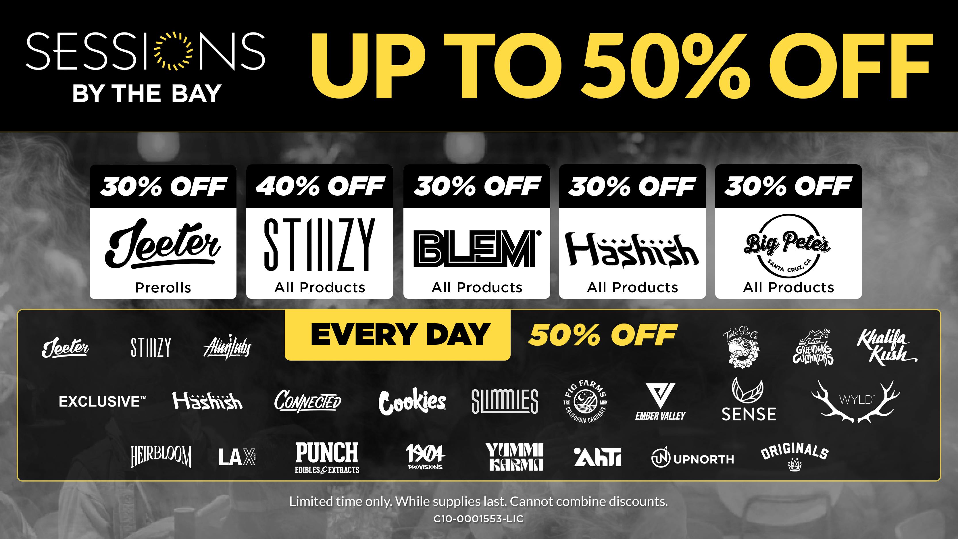 Sessions By The Bay - Lounge & Dispensary National City / Chula Vista Up to 50% Off Daily Deals