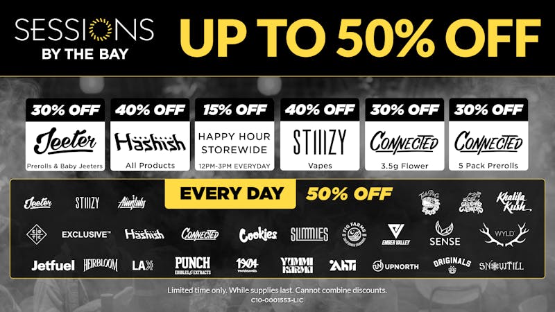 Sessions By The Bay - Lounge & Dispensary National City / Chula Vista Up to 50% Off Daily Deals