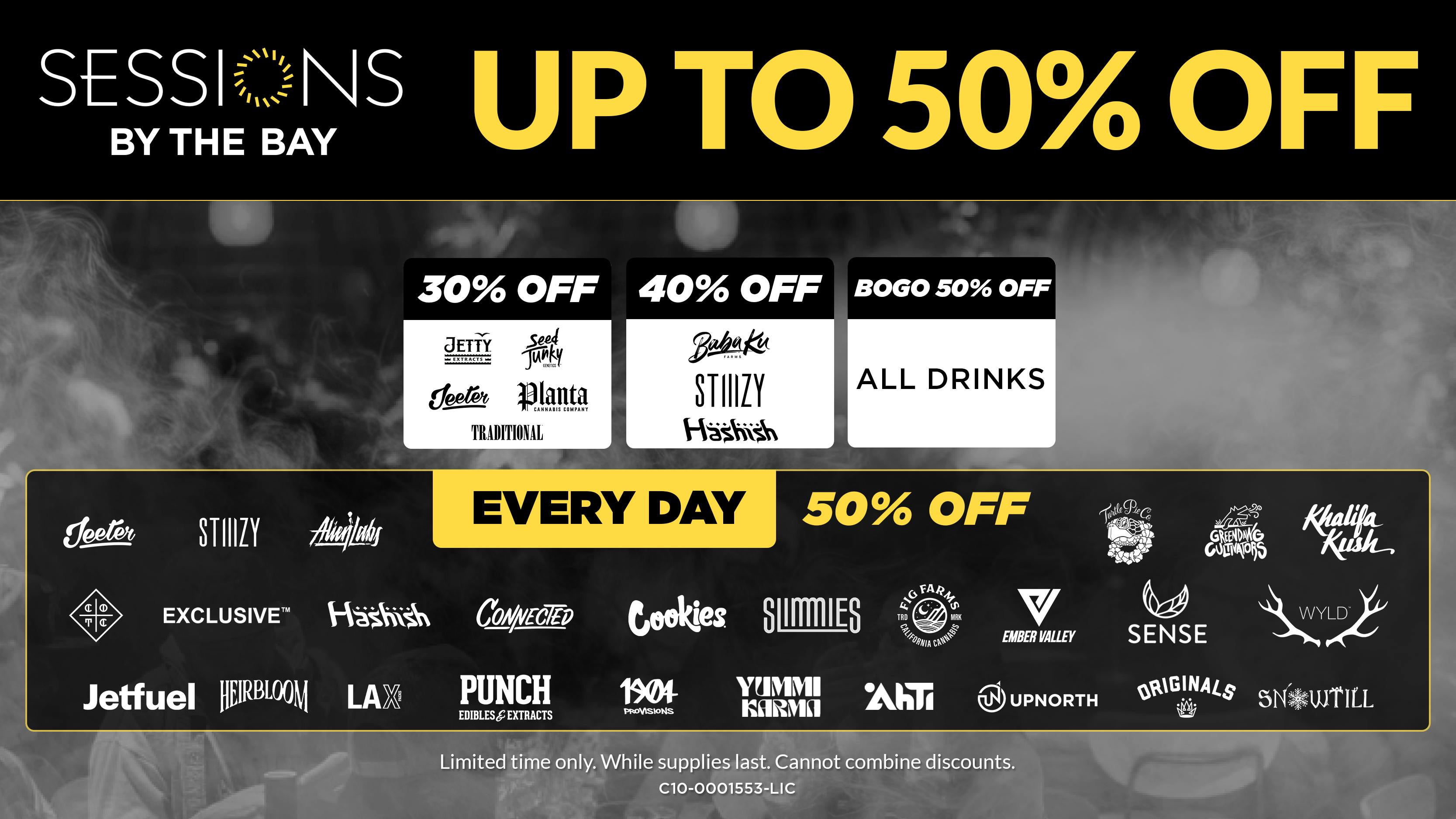 Sessions By The Bay - Lounge & Dispensary National City / Chula Vista Up to 50% Off Daily Deals