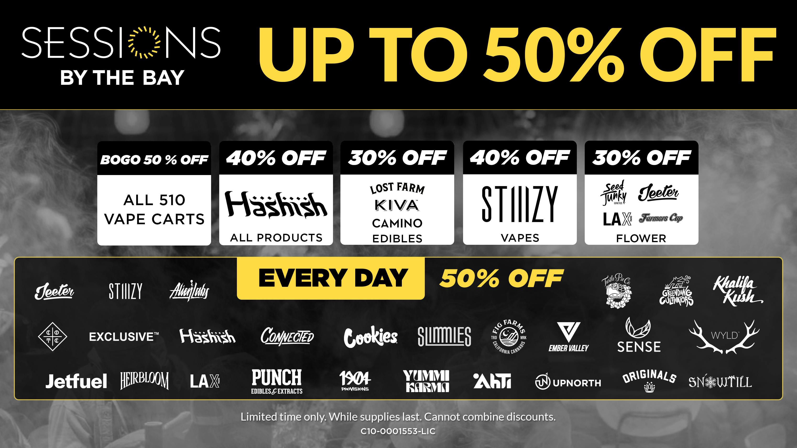 Sessions By The Bay - Lounge & Dispensary National City / Chula Vista Up to 50% Off Daily Deals