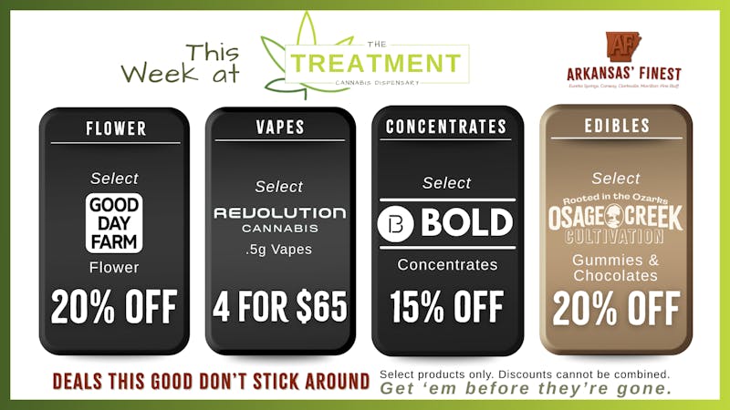 The Treatment (taxes included*) NEW Deals: September 22nd-28th