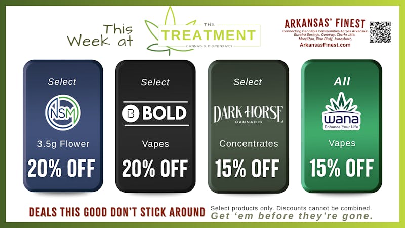 The Treatment (taxes included*) NEW Deals: October 6-12