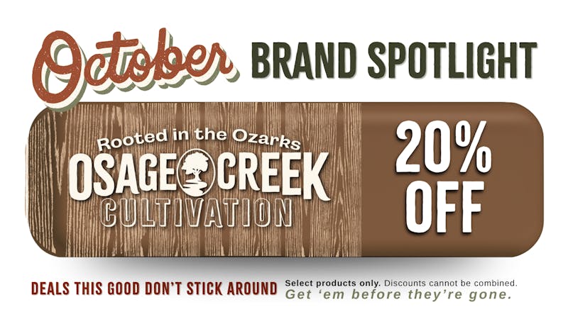 The Treatment (taxes included*) Osage Creek | Weekly Brand Spotlight