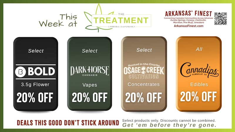 The Treatment (taxes included*) NEW Deals: October 20th-26th