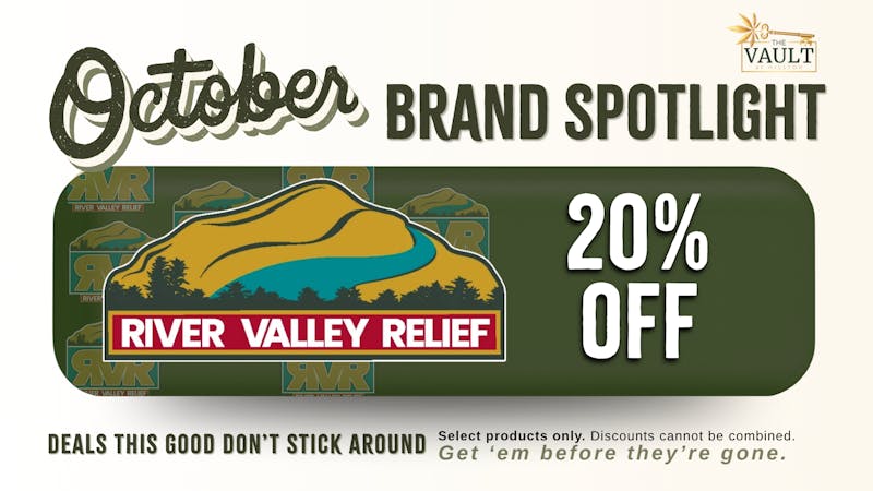 The Vault at Hilltop River Valley Relief | Brand Spotlight