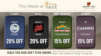 The Vault at Hilltop Weekly Deals at The Vault Dispensary