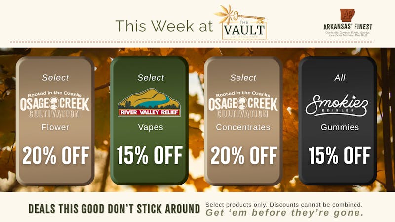 The Vault at Hilltop NEW Deals: November 10th-16th