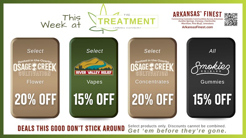 The Treatment (taxes included*) Weekly Deals at The Treatment