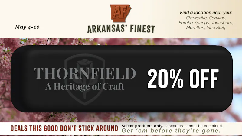 The Treatment (taxes included*) 20% off Thornfield | Brand Spotlight | May 4-10