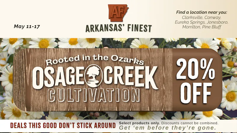 The Treatment (taxes included*) Osage Creek | Brand Spotlight | May 11-17