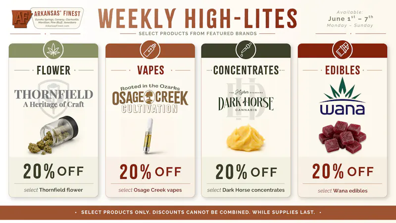 The Vault at Hilltop - Tuesday - Thursday Delivery Weekly Deals: June 1-7