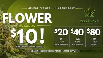 The Treatment (taxes included*) FLOWER DEALS at The Treatment