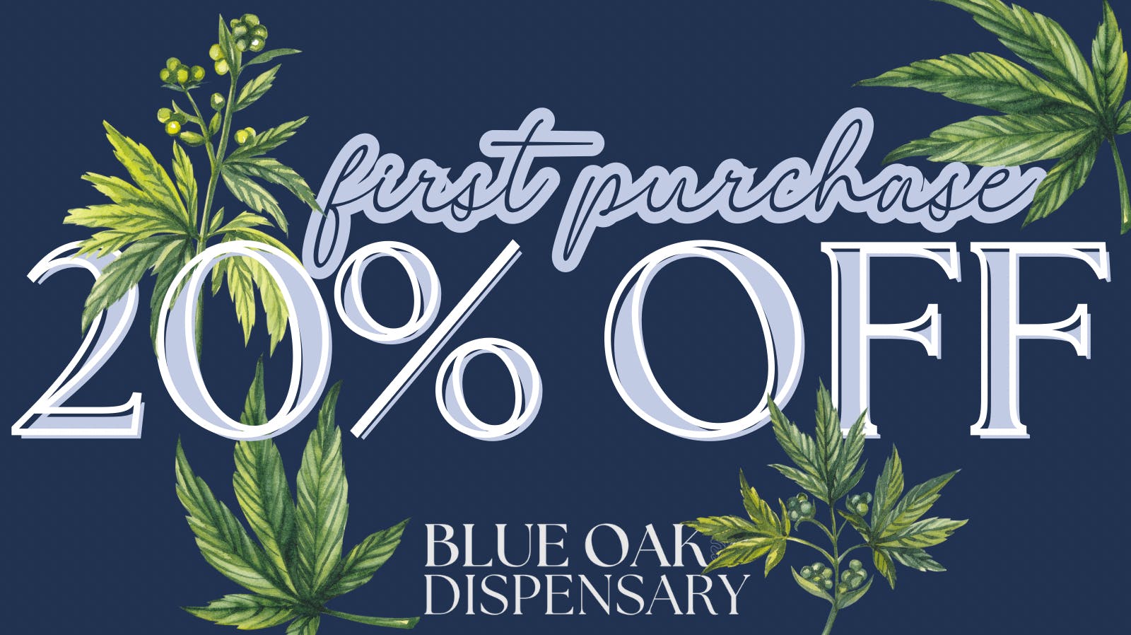 Blue Oak 20% off your first purchase