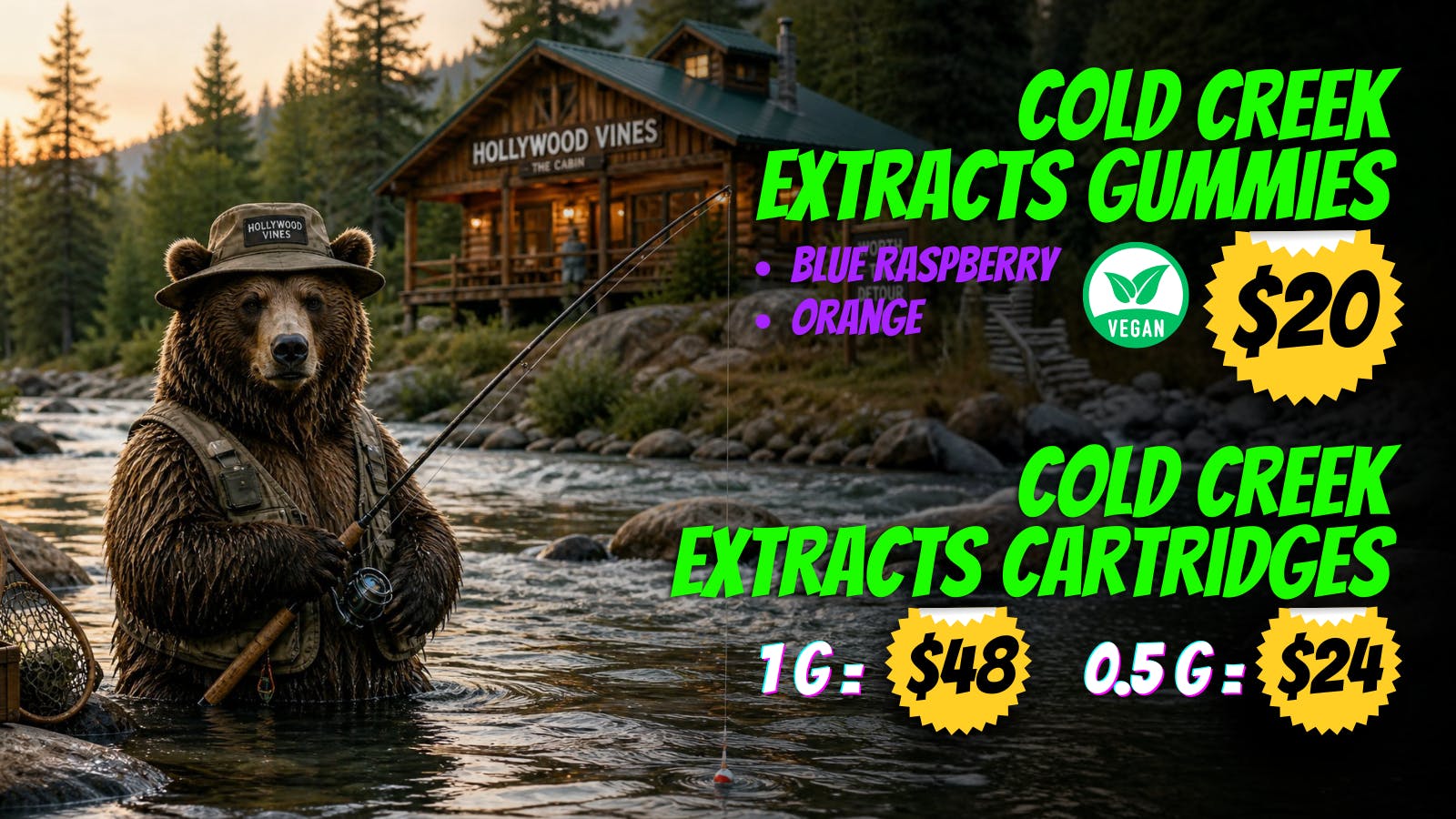 Hollywood Vines Cold Creek Extracts Deals