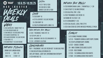 NAR Cannabis - Inkster 🧛🏻‍♂Frightfully Fire Deals at Nar Inkster! 🧟‍♂️