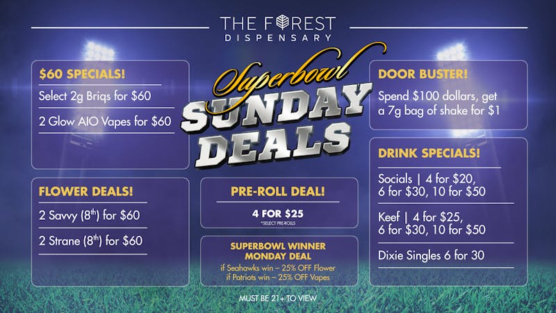 The Forest Baltimore Superbowl Sunday Deals