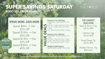 The Forest Baltimore Super Savings Saturday Spend More, Save More