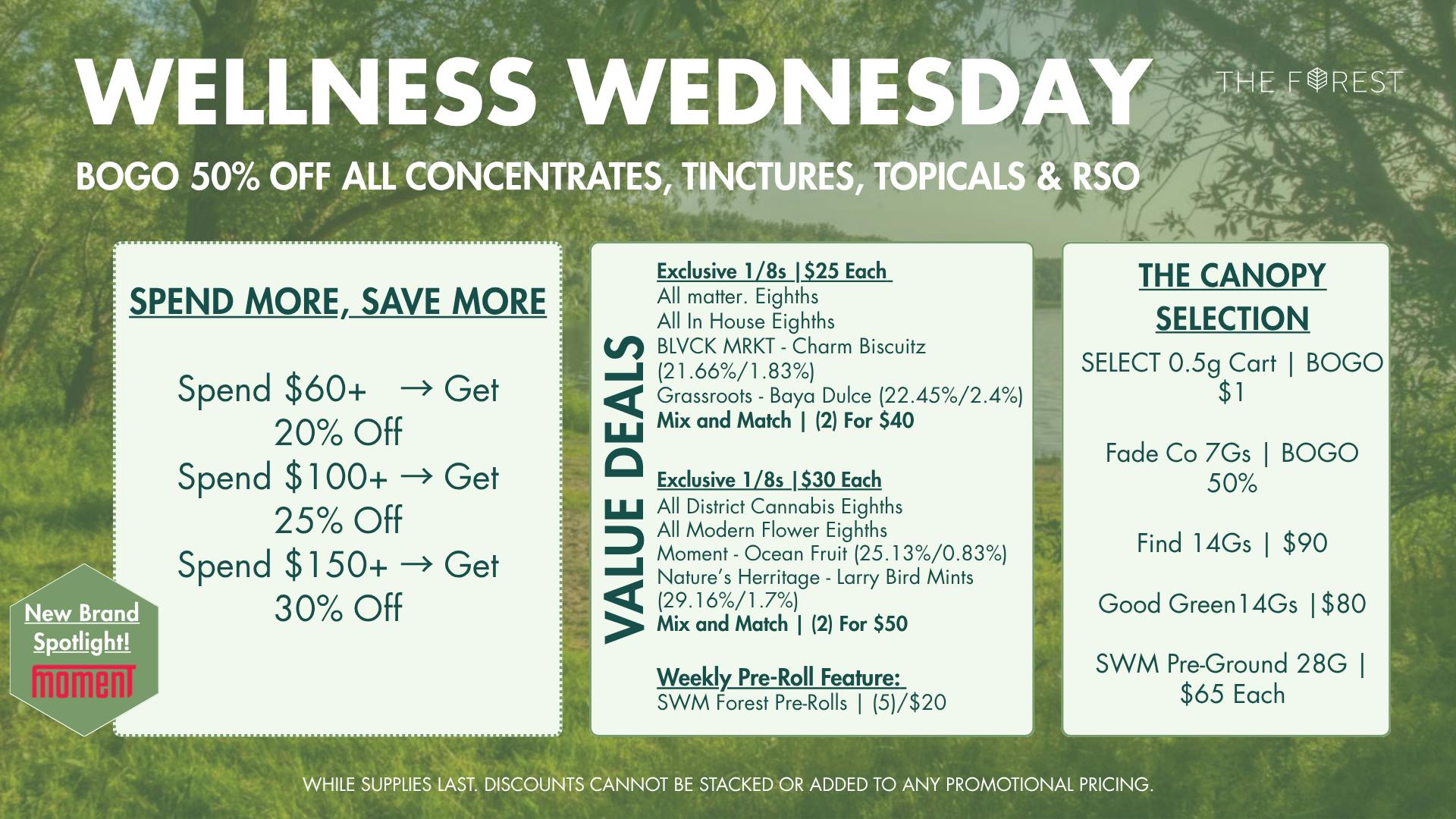 The Forest Baltimore BOGO 50% Off All Concentrates, TINCTURES, TOPICALS