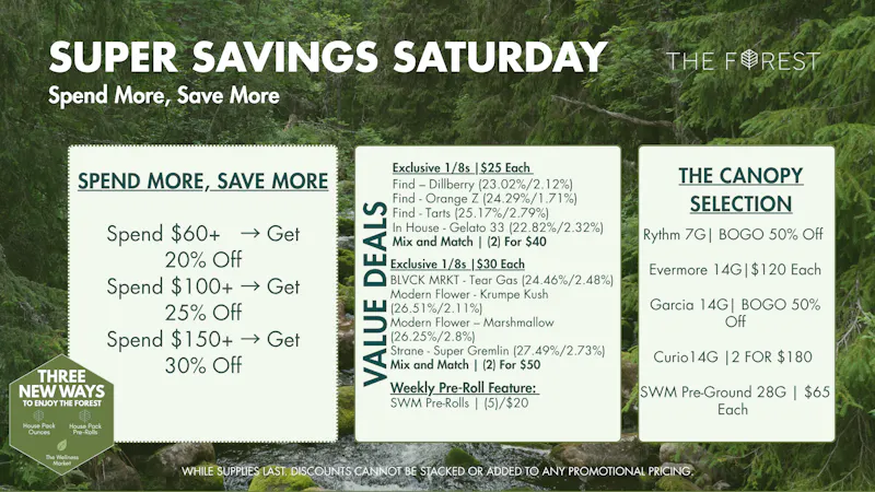 The Forest Baltimore Super Savings Saturday Spend More, Save More