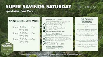 The Forest Baltimore Super Savings Saturday Spend More, Save More