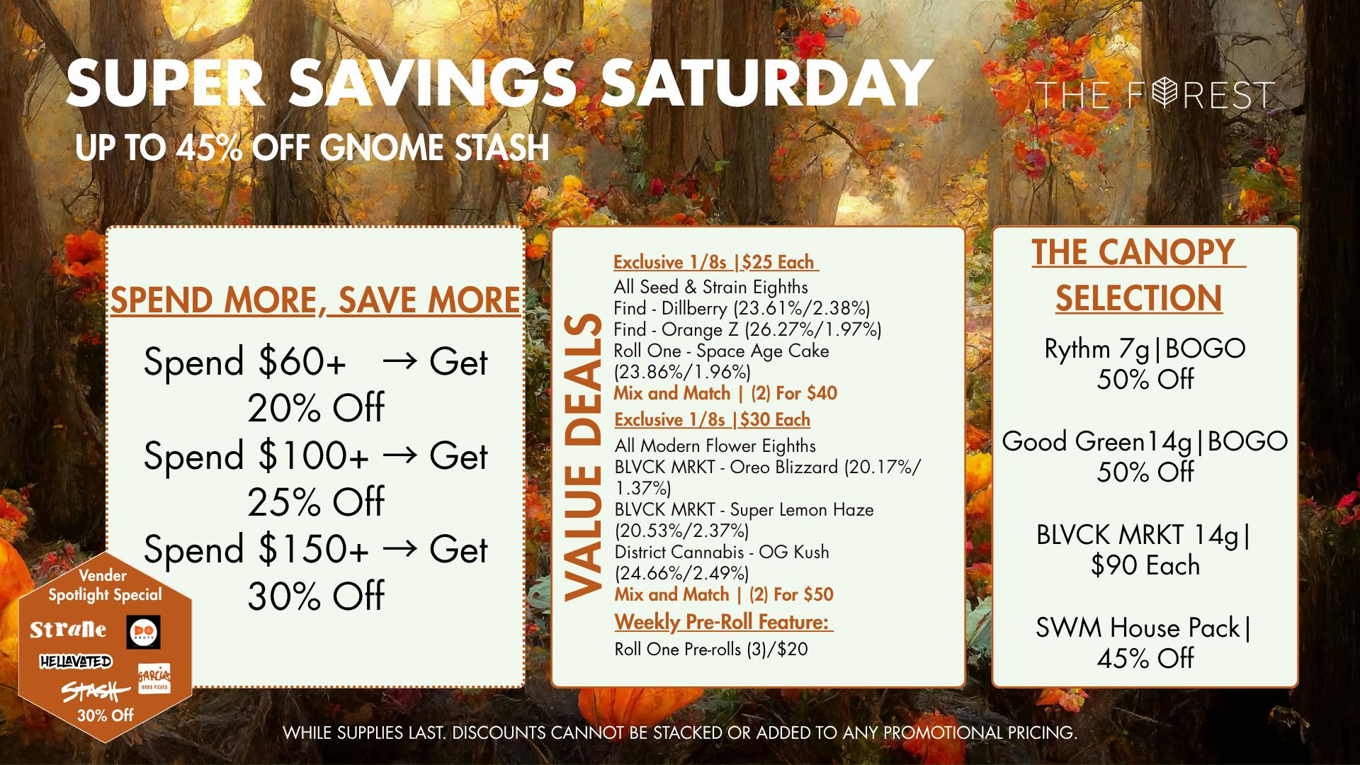 The Forest Baltimore Super Savings Saturday Up To 45% Off Gnome Stash