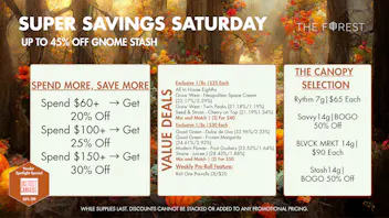 The Forest Baltimore Super Savings Saturday Up To 45% Off Gnome Stash