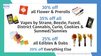 Trilogy Wellness 30% OFF ALL FLOWER & PREROLLS