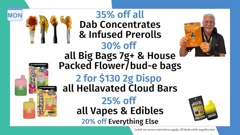 Trilogy Wellness 2 FOR $130 2G HELLAVATED CLOUD BARS