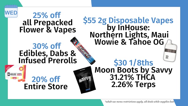 Trilogy Wellness $55 2G DISPOS BY INHOUSE + $30 1/8TH MOON BOOTS