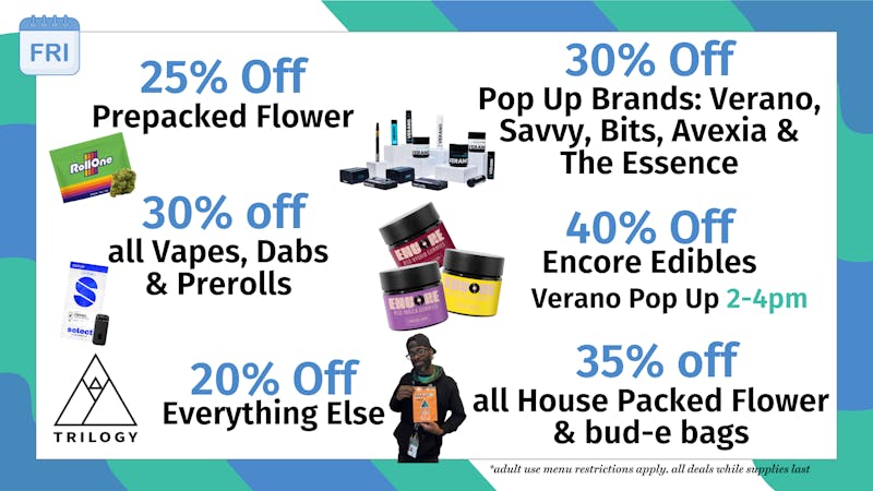 Trilogy Wellness 35% OFF HOUSE PACKED FLOWER & BUD-E BAGS