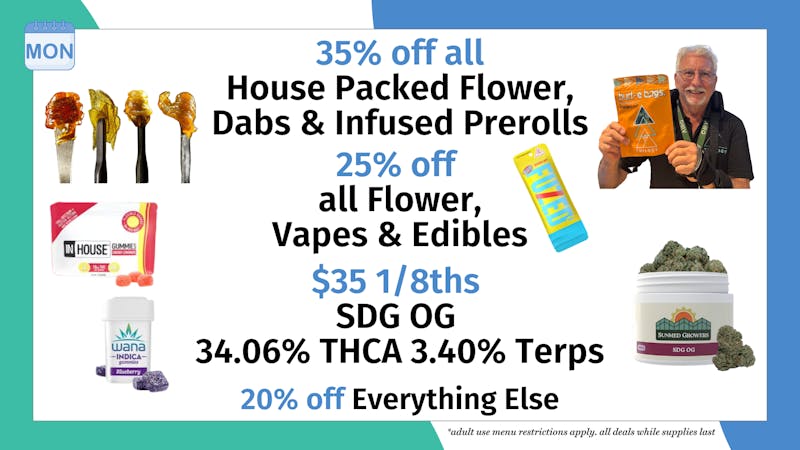 Trilogy Wellness $35 1/8ths SDG OG 34.06% THCA + 35% OFF DABS