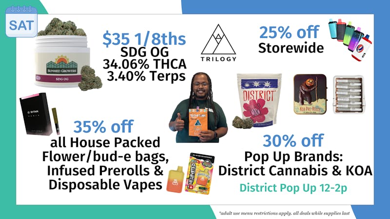 Trilogy Wellness $35 1/8THS SDG OG 34.06% THCA