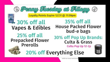 Trilogy Wellness 30% off all Vapes & Edibles + 25% off Prepacked fl