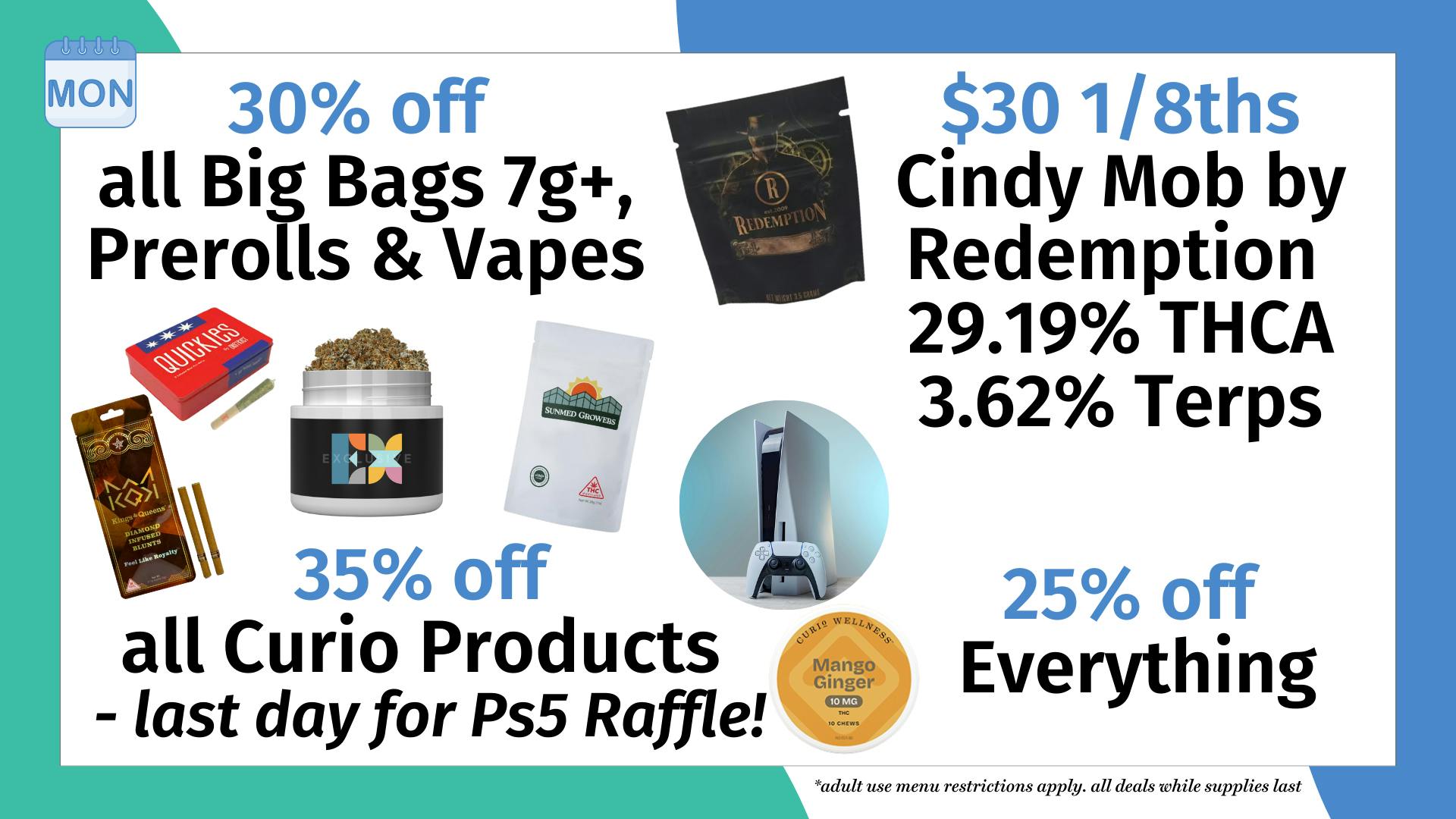 Trilogy Wellness 35% off Curio Products - last day for Ps5 Raffle!