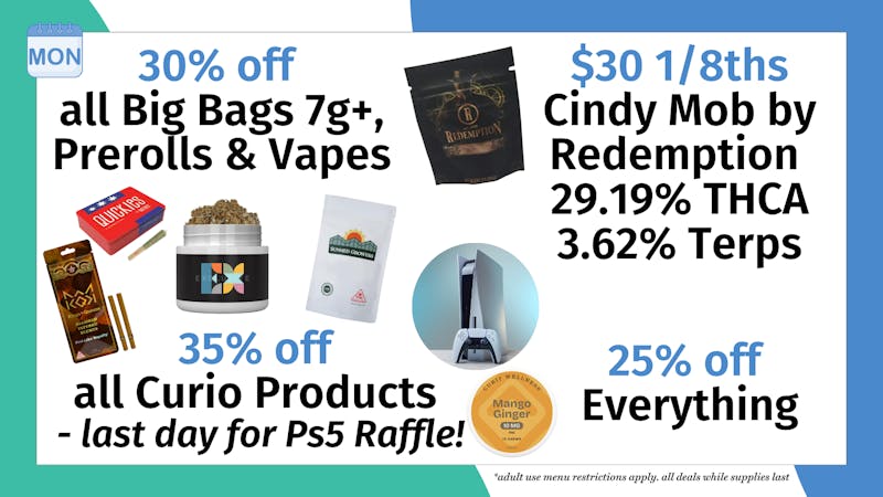 Trilogy Wellness 35% off Curio Products - last day for Ps5 Raffle!