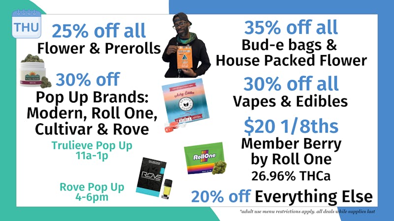 Trilogy Wellness $20 1/8ths Member Berry by Roll One 26.96% THCa