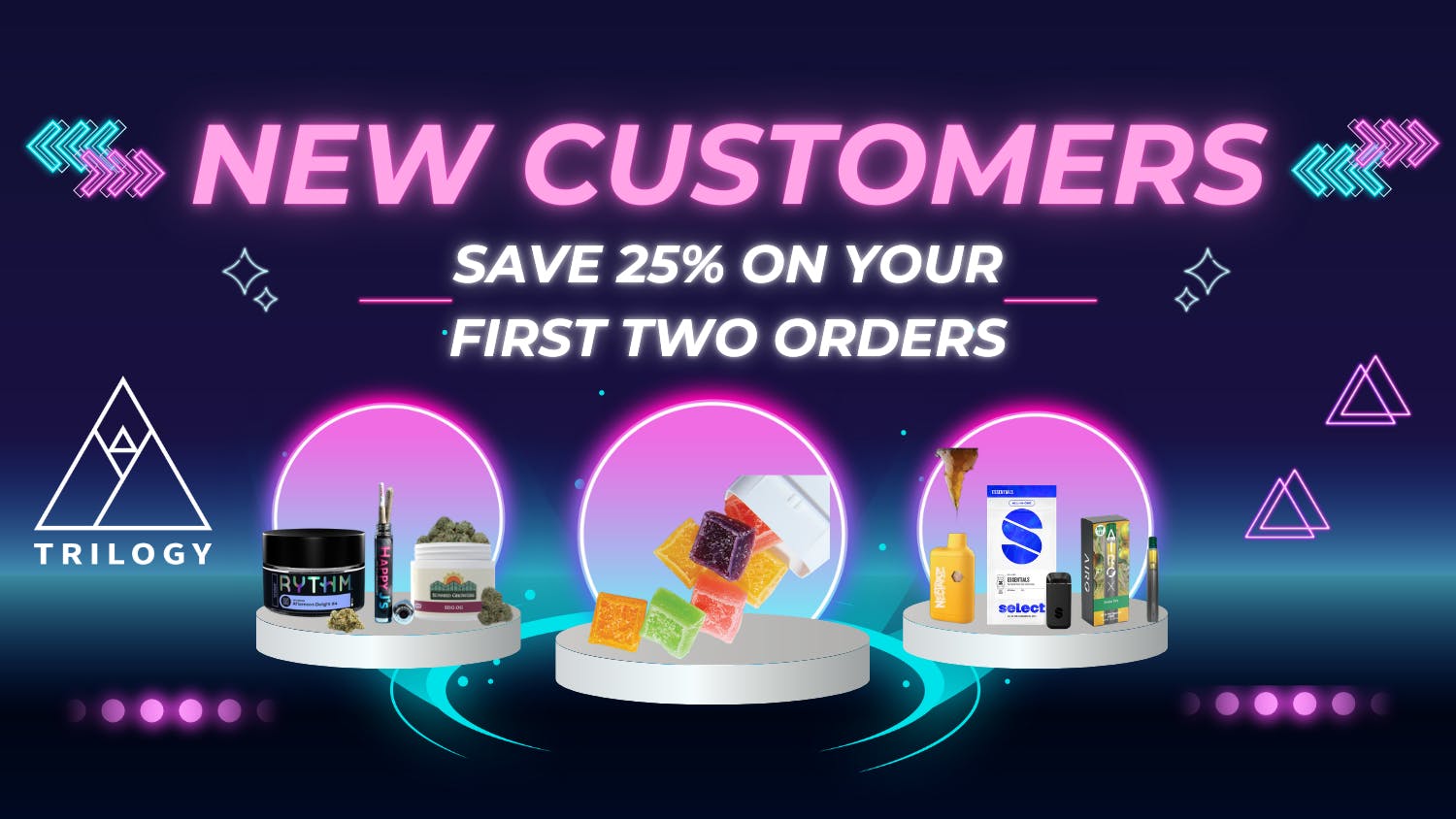 Trilogy Wellness NEW CUSTOMER? SHOP + SAVE 25% OFF FIRST 2 ORDERS!