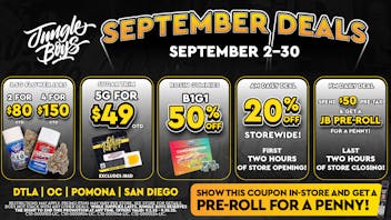 Jungle Boys San Diego Jungle Boys September Deals