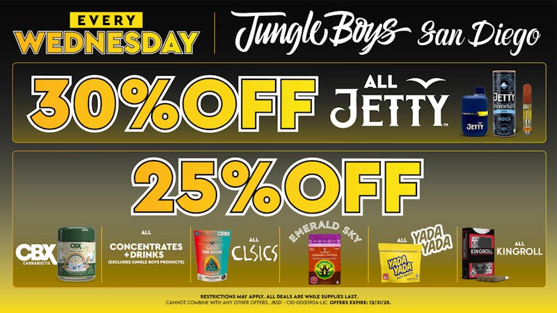 Jungle Boys San Diego Every Wednesday until 12/31