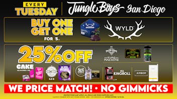 Jungle Boys San Diego Every Tuesday Until 12/31