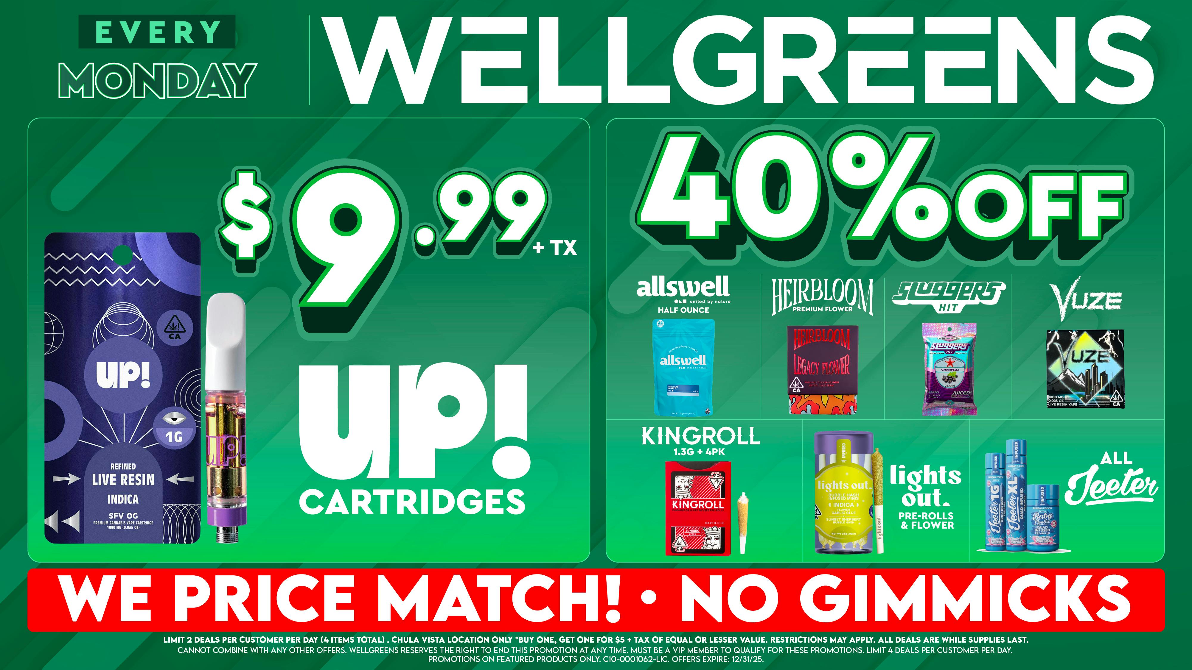 Wellgreens - Chula Vista - Marijuana Weed Dispensary Every Monday Until 12/31