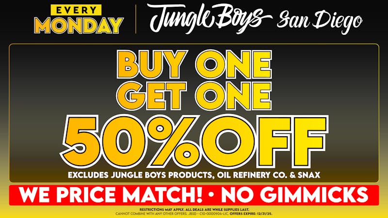 Jungle Boys San Diego Every Monday until 12/31