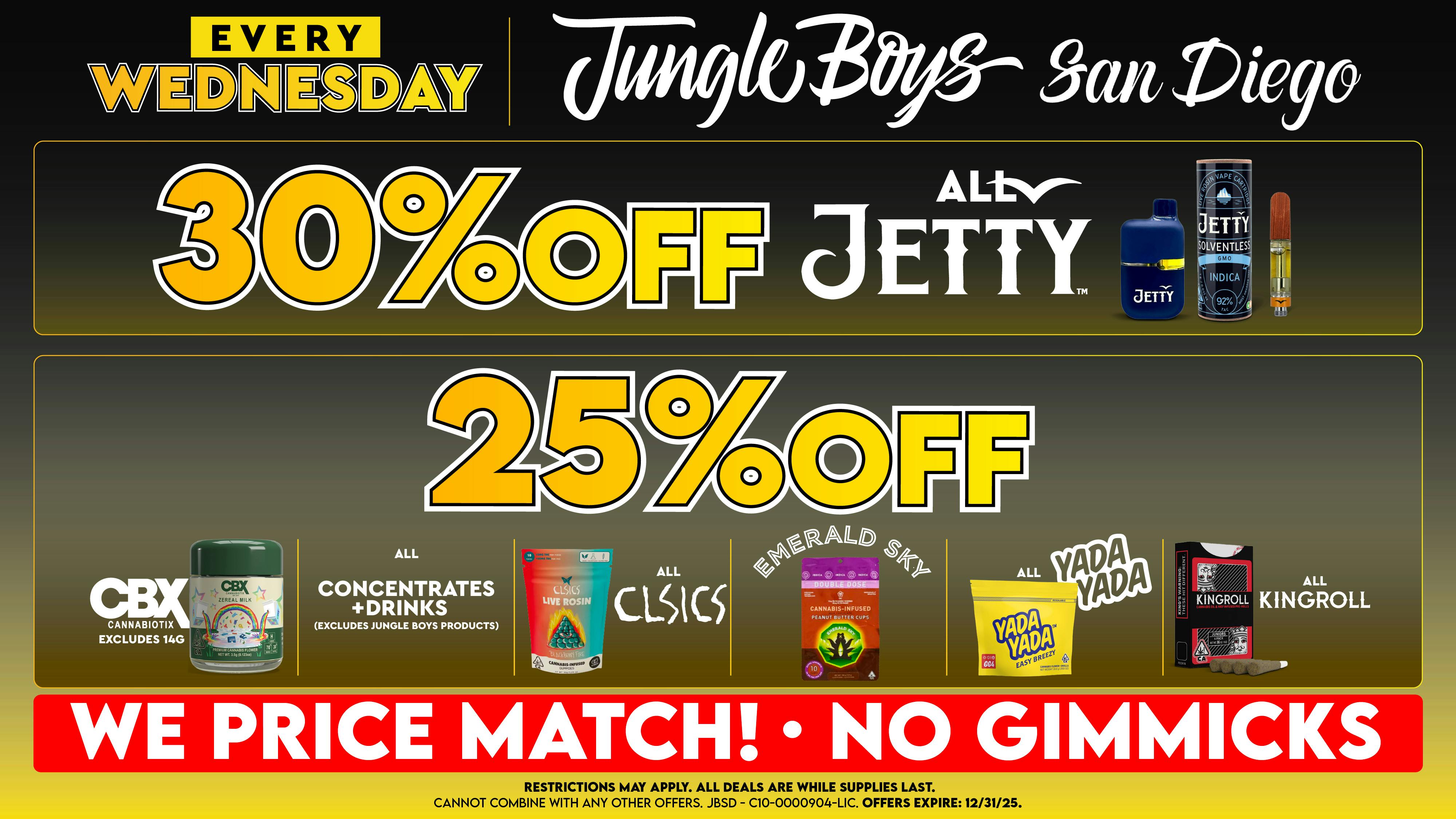 Jungle Boys San Diego Every Wednesday until 12/31