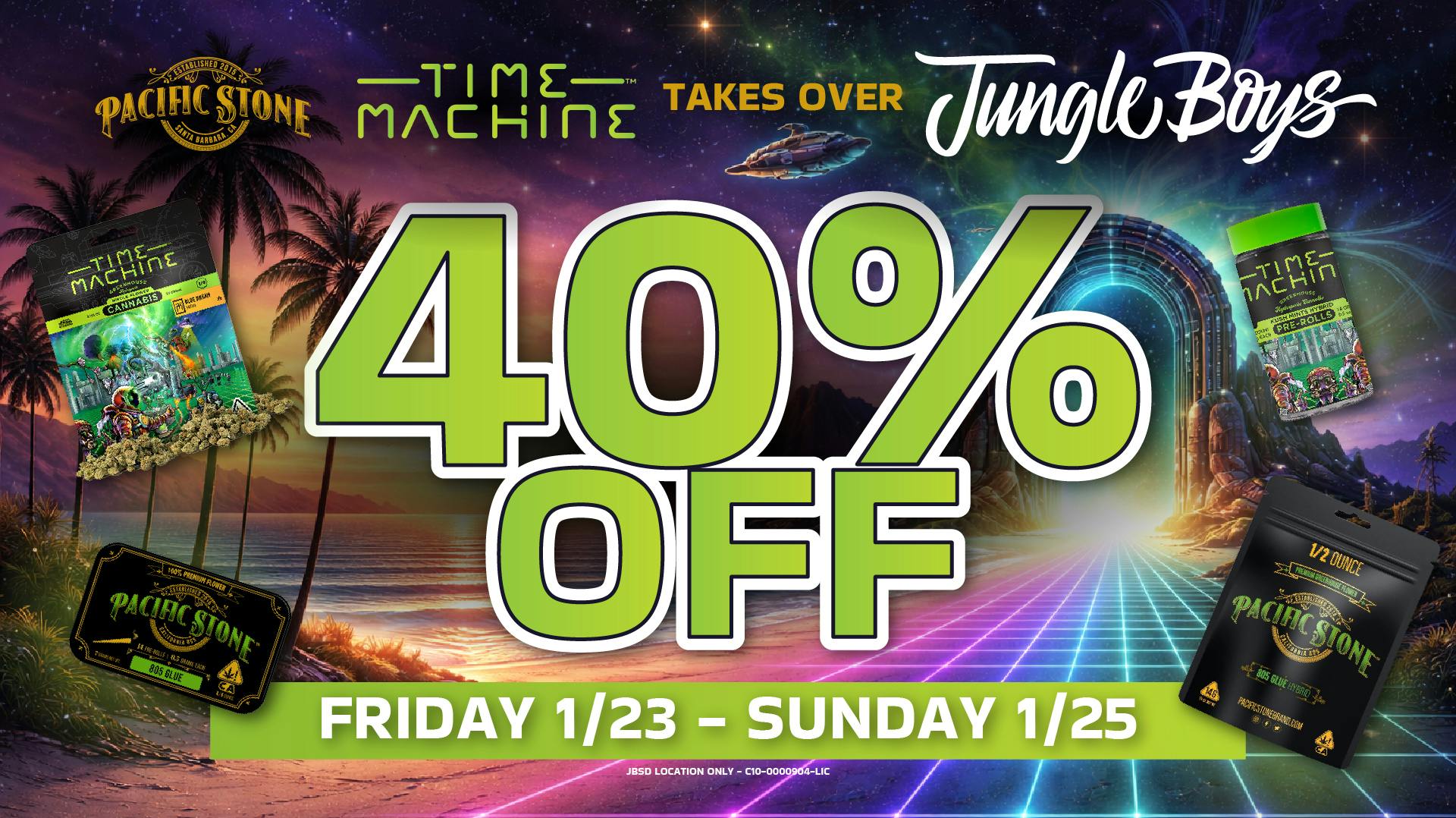 Jungle Boys San Diego Pacific Stone & Time Machine Takeover Deal