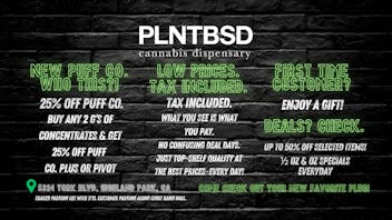 PLNTBSD Tax Included. HLP Hookup. Priced for the People.